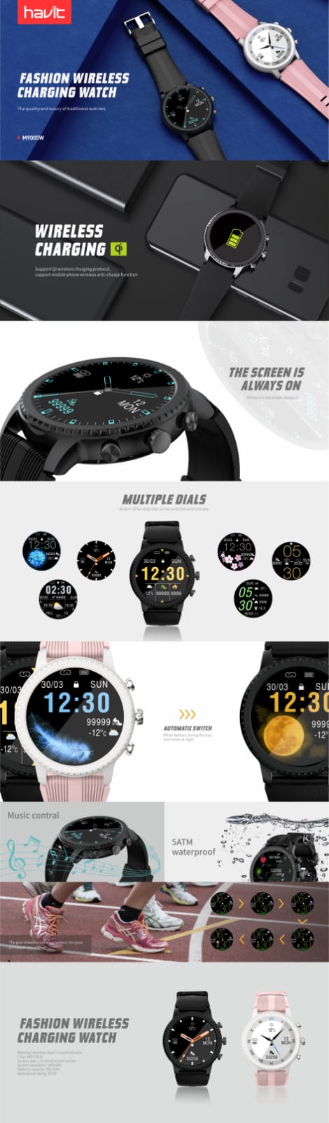 Havit M9005W 智能手錶